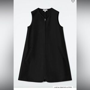 WORN ONCE- COS- SCUBA-JERSEY ZIP-UP MINI DRESS